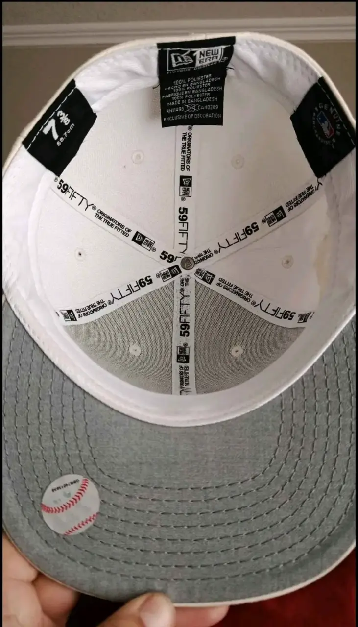 Gorra blanca New Era 7 3/8 OG (Jockey) - 2