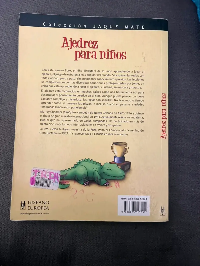 Libro Ajedrez para Niños de Murray Chandler - 2