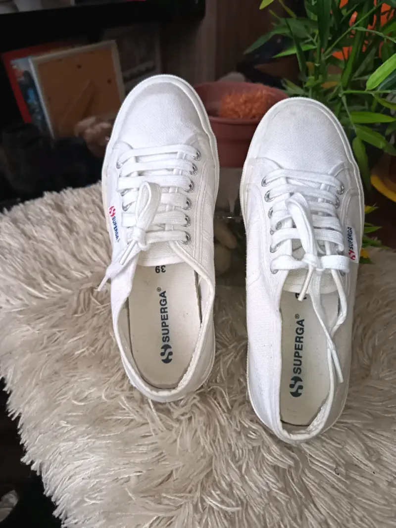 Zapatillas blancas de lona Superga - 1