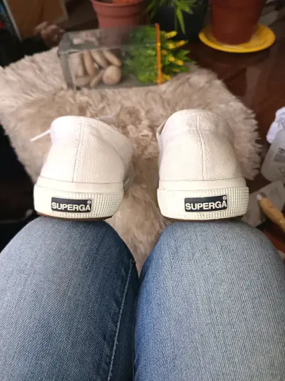 Zapatillas blancas de lona Superga - miniatura 4