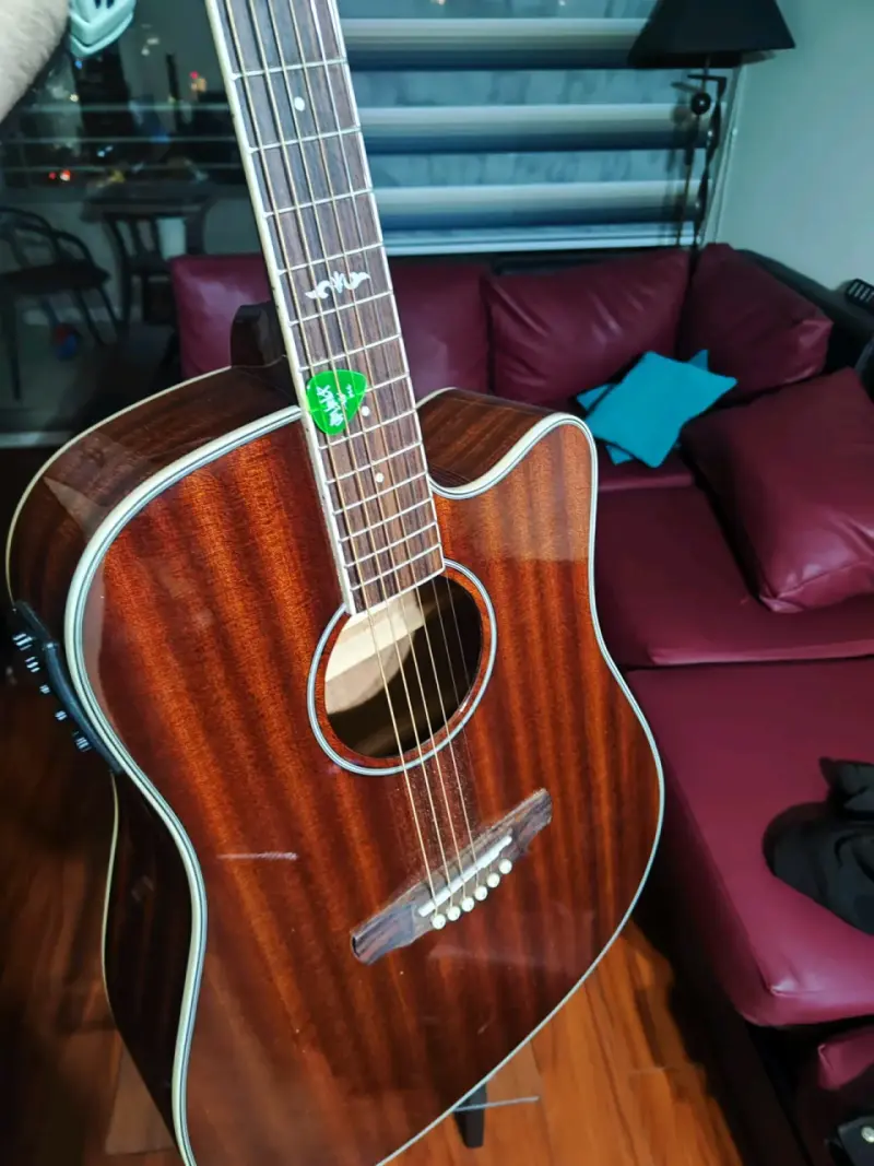 Guitarra acústica Southwest USA con case - 2