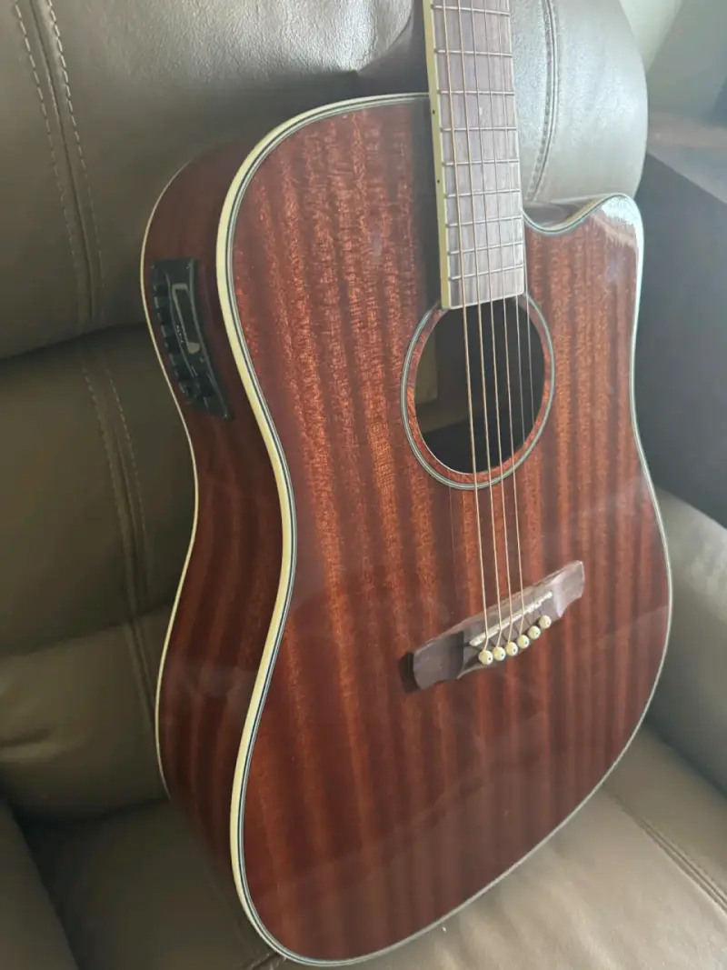 Guitarra acústica Southwest USA con case - 5