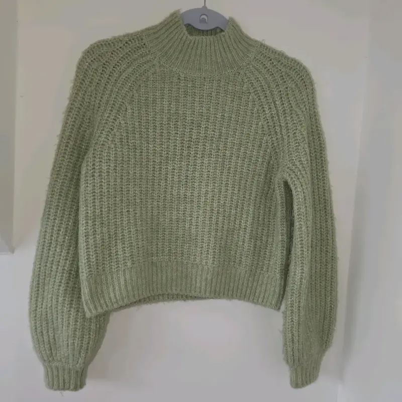 Suéter verde claro tejido Sybilla talla XS - 2