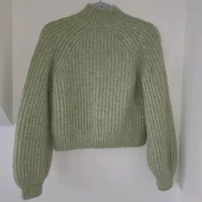 Suéter verde claro tejido Sybilla talla XS - miniatura 3