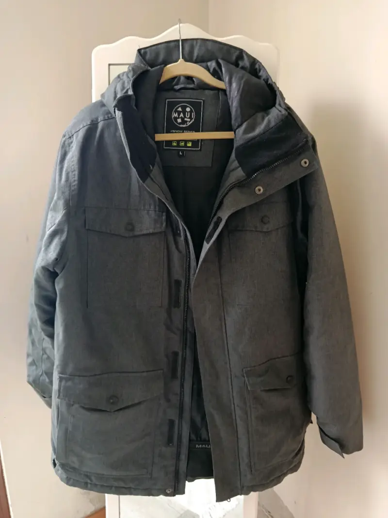 Parka Técnica Nieve Maui And Sons Gris Jaspeado Ta - 1