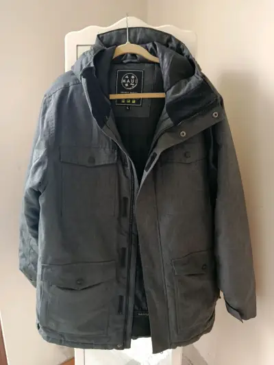 Parka Técnica Nieve Maui And Sons Gris Jaspeado Ta - miniatura 1