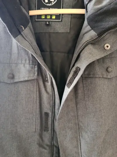 Parka Técnica Nieve Maui And Sons Gris Jaspeado Ta - miniatura 2