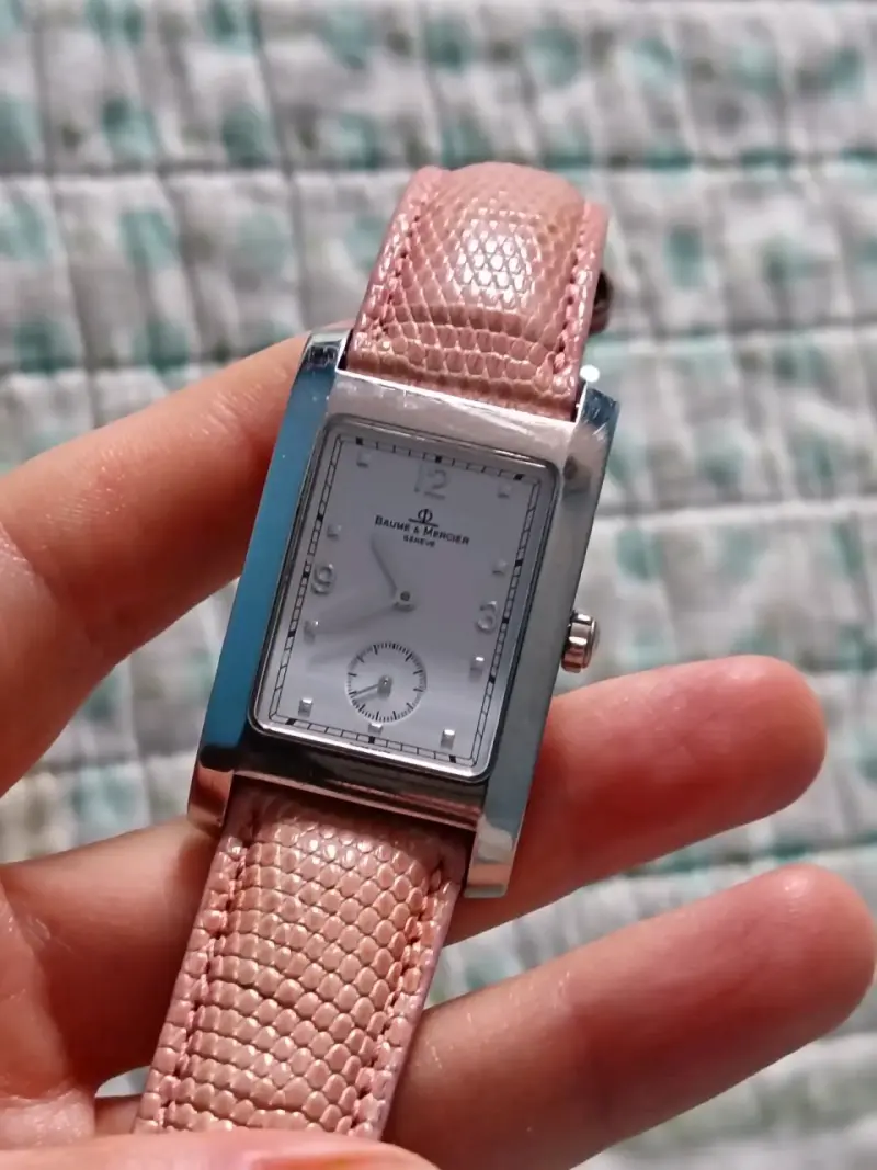 Reloj Baume & Mercier con correa rosa - 4