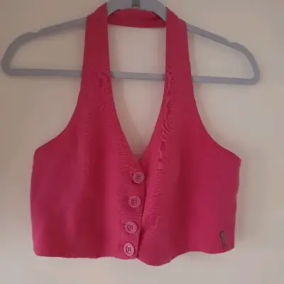 Chaleco fucsia espalda descubierta Lolita Pocket - miniatura 1