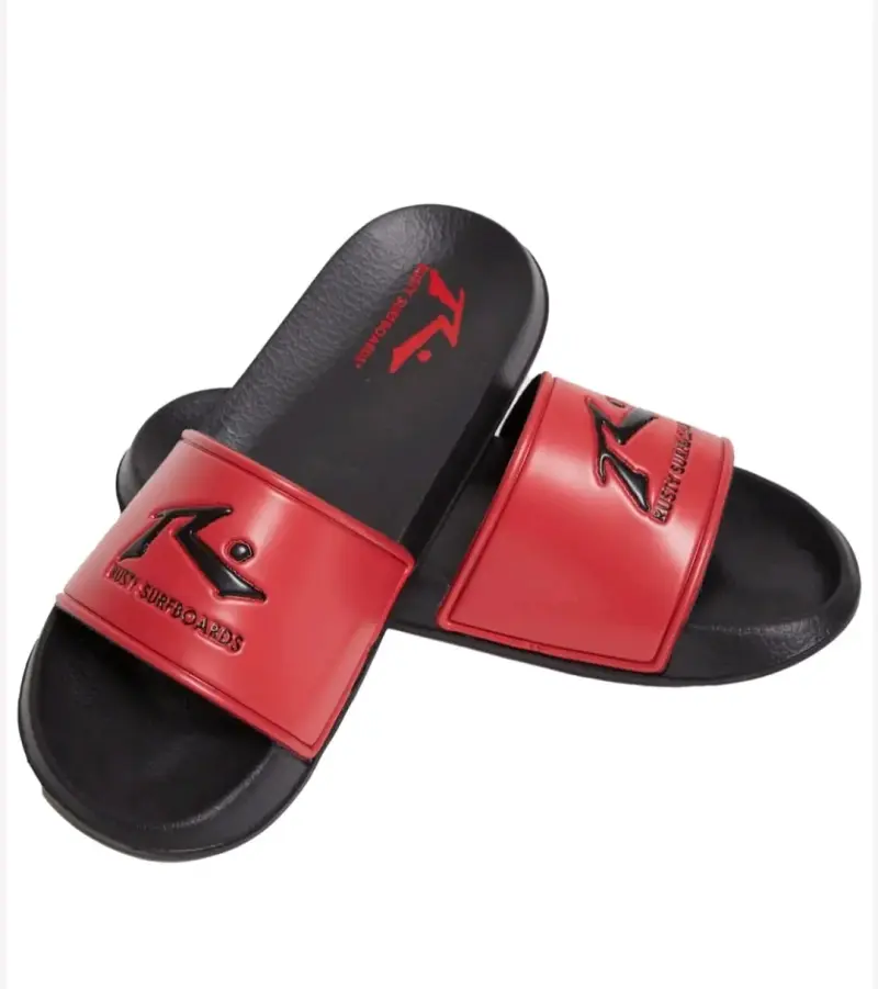 Sandalias Rusty Surfboards rojas y azules - 1