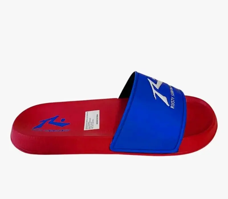 Sandalias Rusty Surfboards rojas y azules - 2
