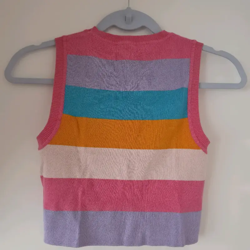 Crop top a rayas multicolor Zara - 2