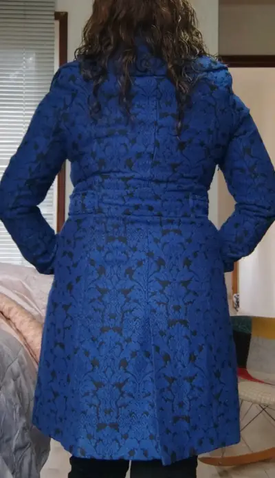 Abrigo azul estampado de mujer Marquis - miniatura 6