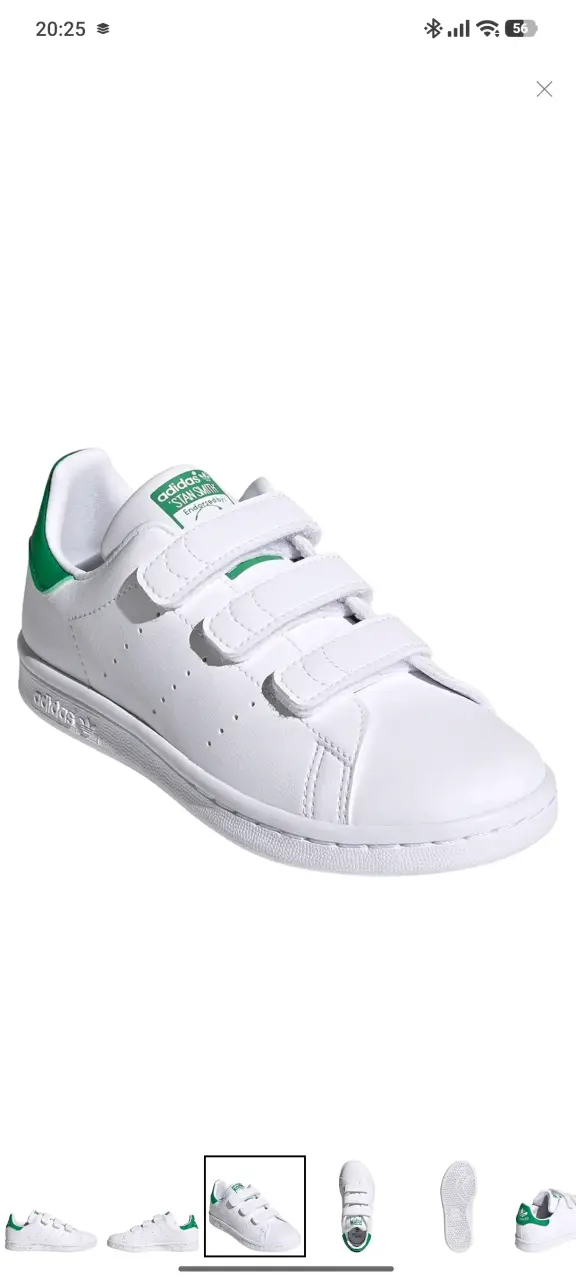 Zapatillas Adidas Stan Smith Blancas con Velcro - 5