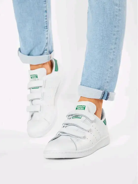 Zapatillas Adidas Stan Smith Blancas con Velcro - 6
