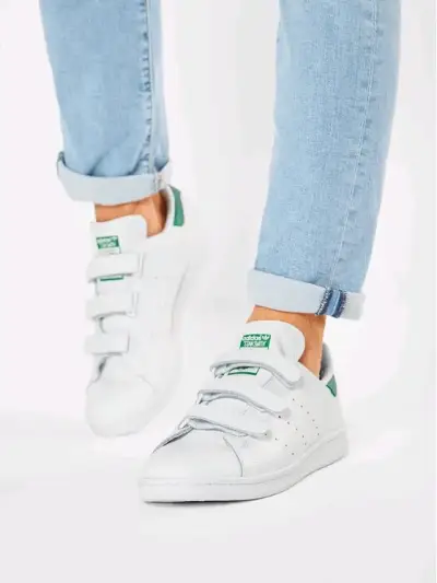 Zapatillas Adidas Stan Smith Blancas con Velcro - miniatura 6