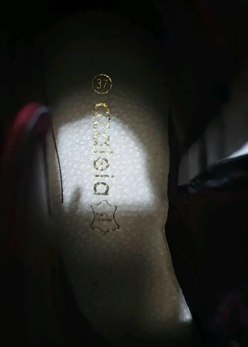 Botines de cuero burdeos con cordones - 4