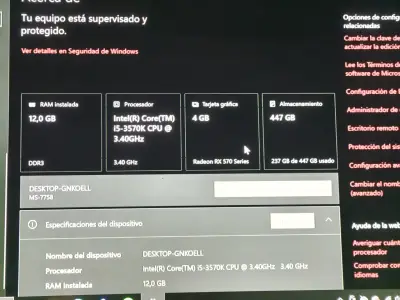 PC de escritorio con Intel i5 12ram - miniatura 1