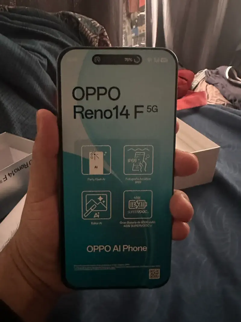 Smartphone OPPO Reno14 F 5G con AI y SuperVOOC - 1
