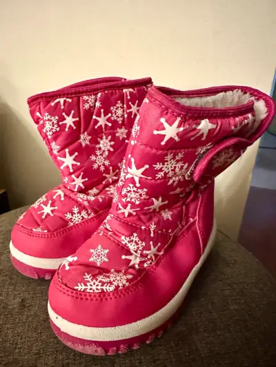 Botas de nieve para niña color rosa talla 25 - miniatura 1