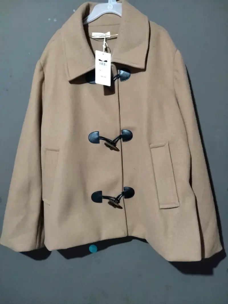 Abrigo Duffle Coat Mujer Color Camel - 1