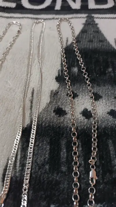 Collares de plata con dijes elegantes - miniatura 1
