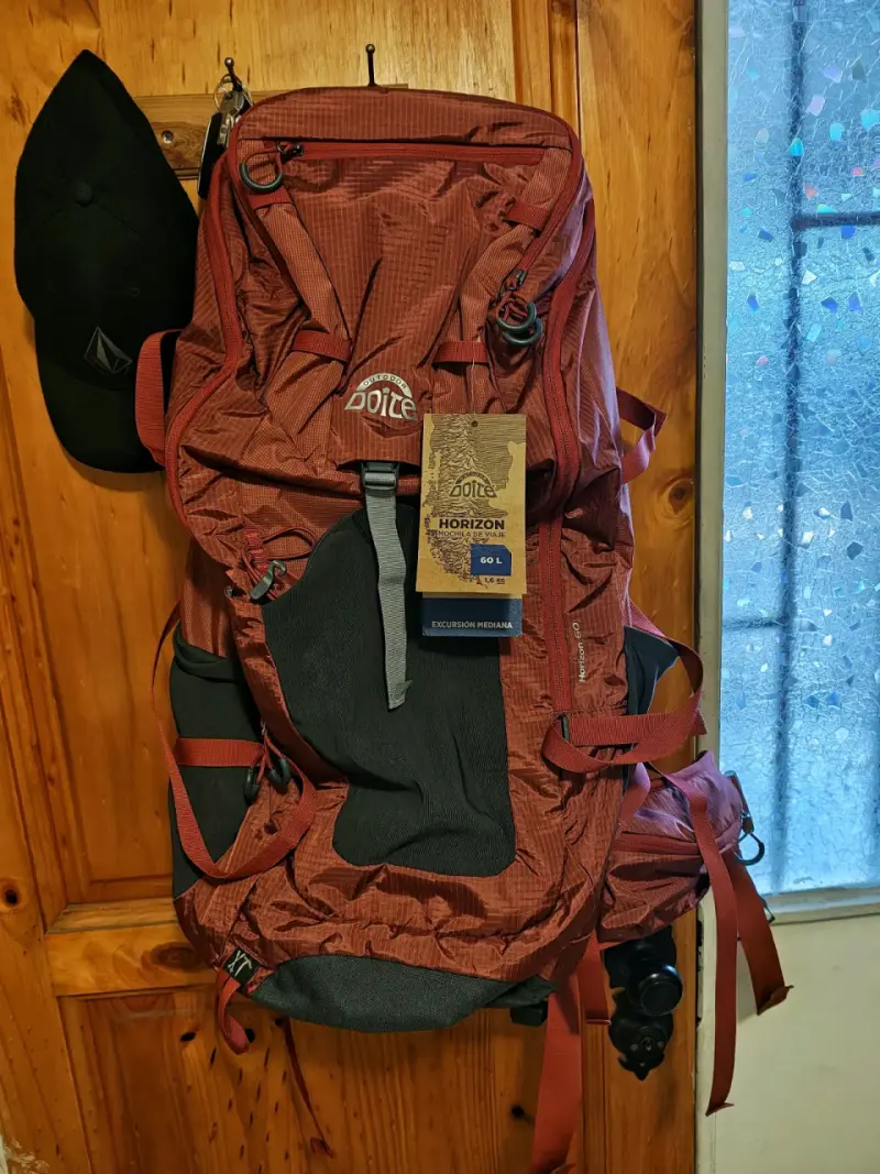 Mochila de viaje Doite Horizon 60L roja - 1