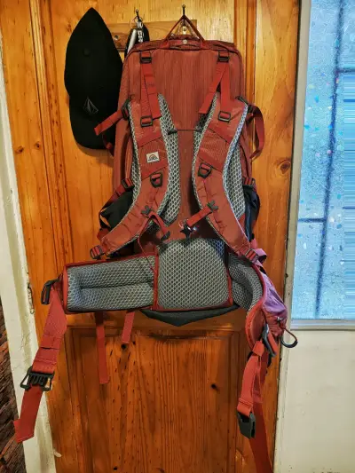 Mochila de viaje Doite Horizon 60L roja - miniatura 2