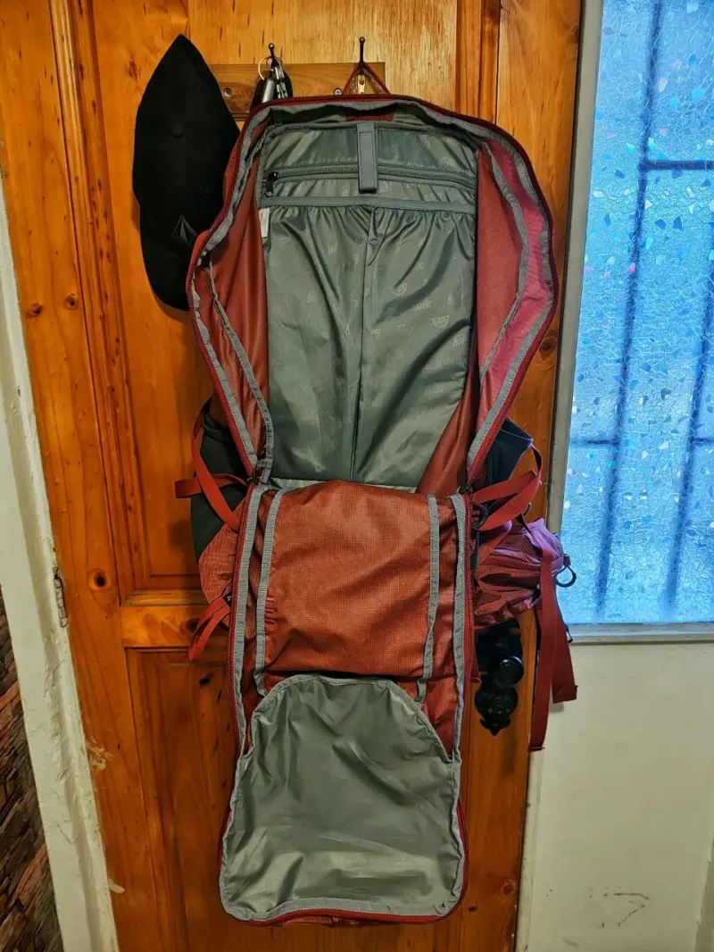 Mochila de viaje Doite Horizon 60L roja - 3