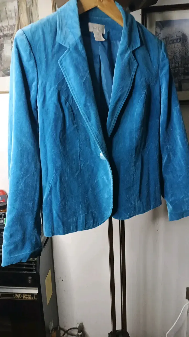 Blazer azul para mujer en buen estado