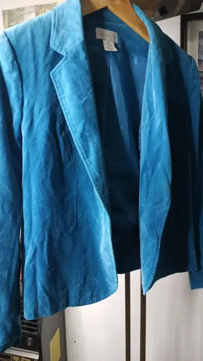 Blazer azul para mujer en buen estado - miniatura 2