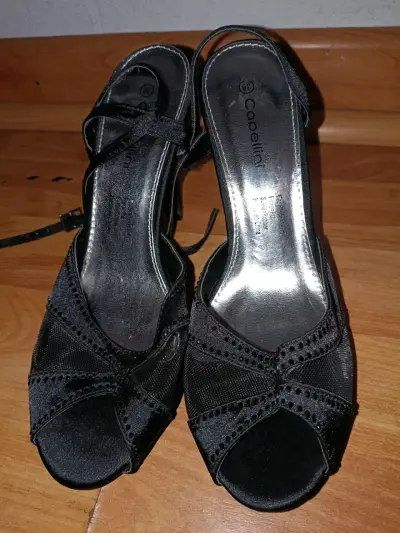 Sandalias de tacón negras Copellini elegantes - miniatura 1