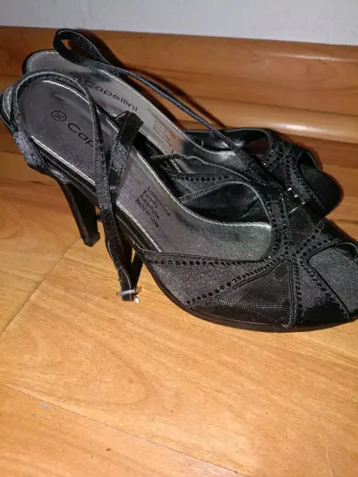 Sandalias de tacón negras Copellini elegantes - miniatura 3