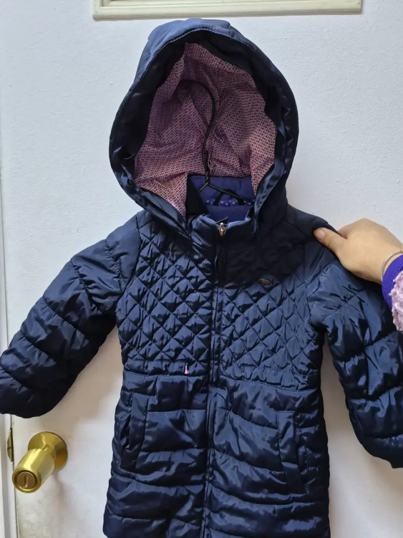 Chaqueta de niño azul con forro polar - 2
