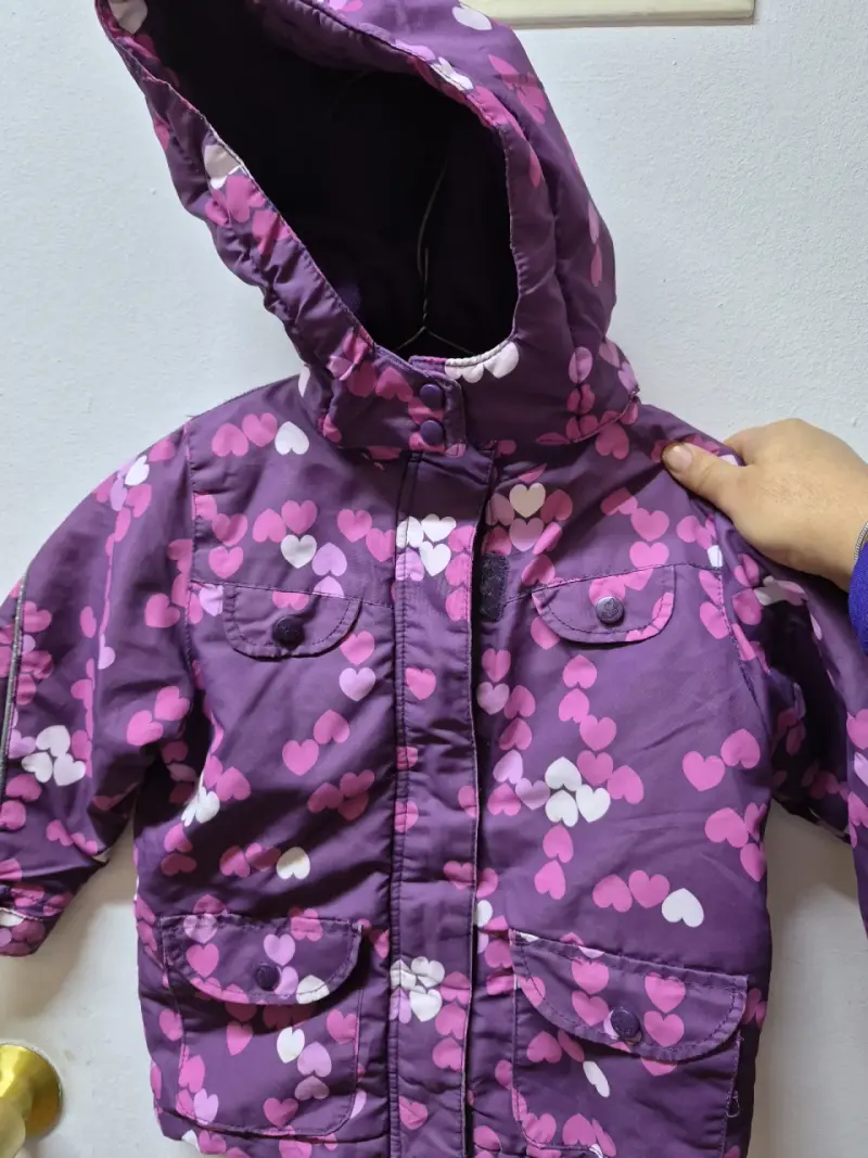 Chaqueta de niño azul con forro polar - 3