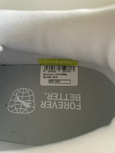 Zapatillas blancas Puma 38.5 - miniatura 6
