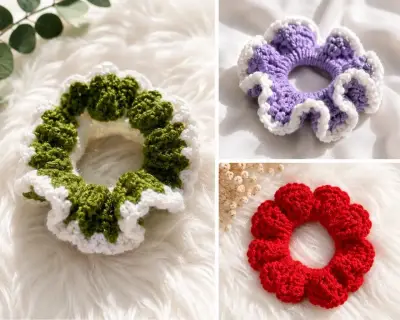 Coleteros tejidos a crochet multicolor🦋 - miniatura 3