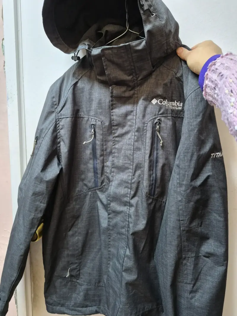 Chaqueta Impermeable Columbia Mujer Gris - 2