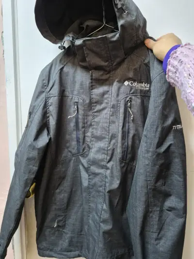 Chaqueta Impermeable Columbia Mujer Gris - miniatura 2