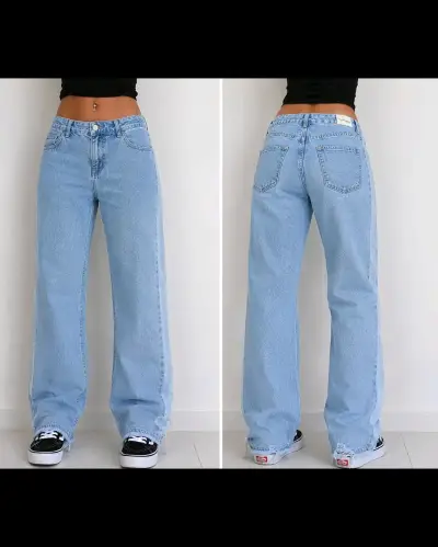 Jeans de mezclilla con diseño desgastado - miniatura 2