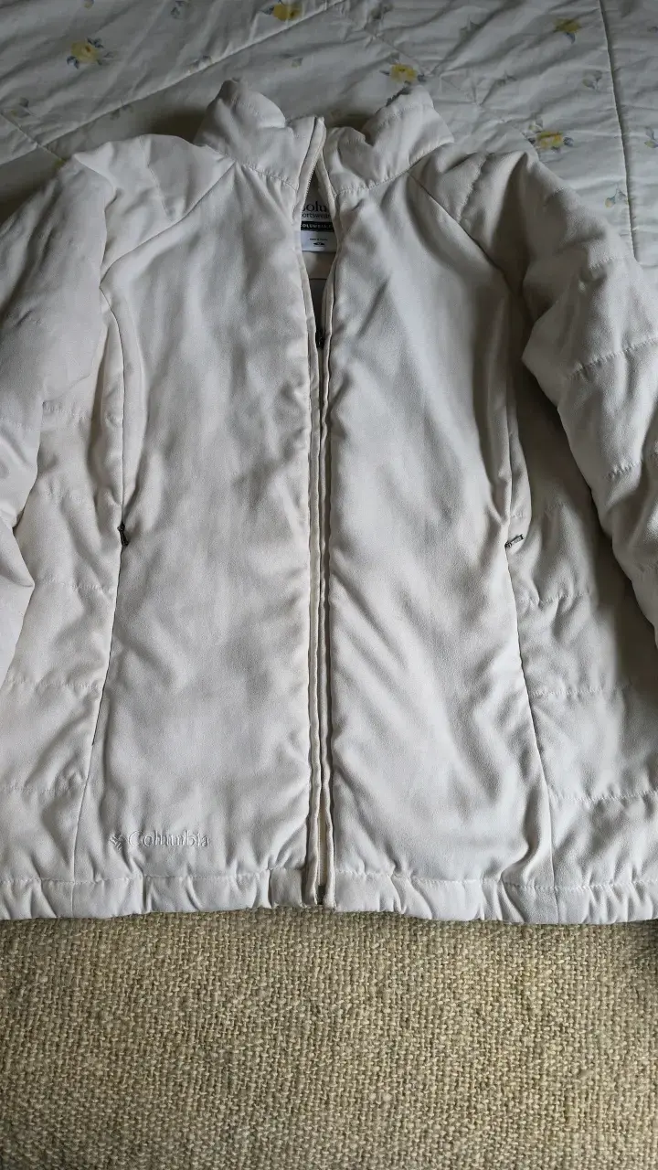 Chaqueta Columbia blanca con forro polar - 1