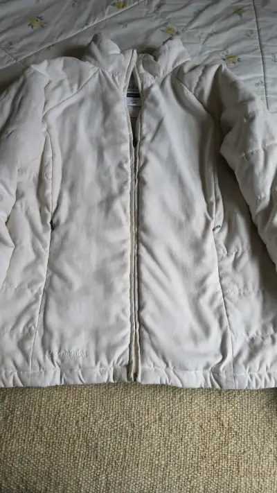 Chaqueta Columbia blanca con forro polar - miniatura 1