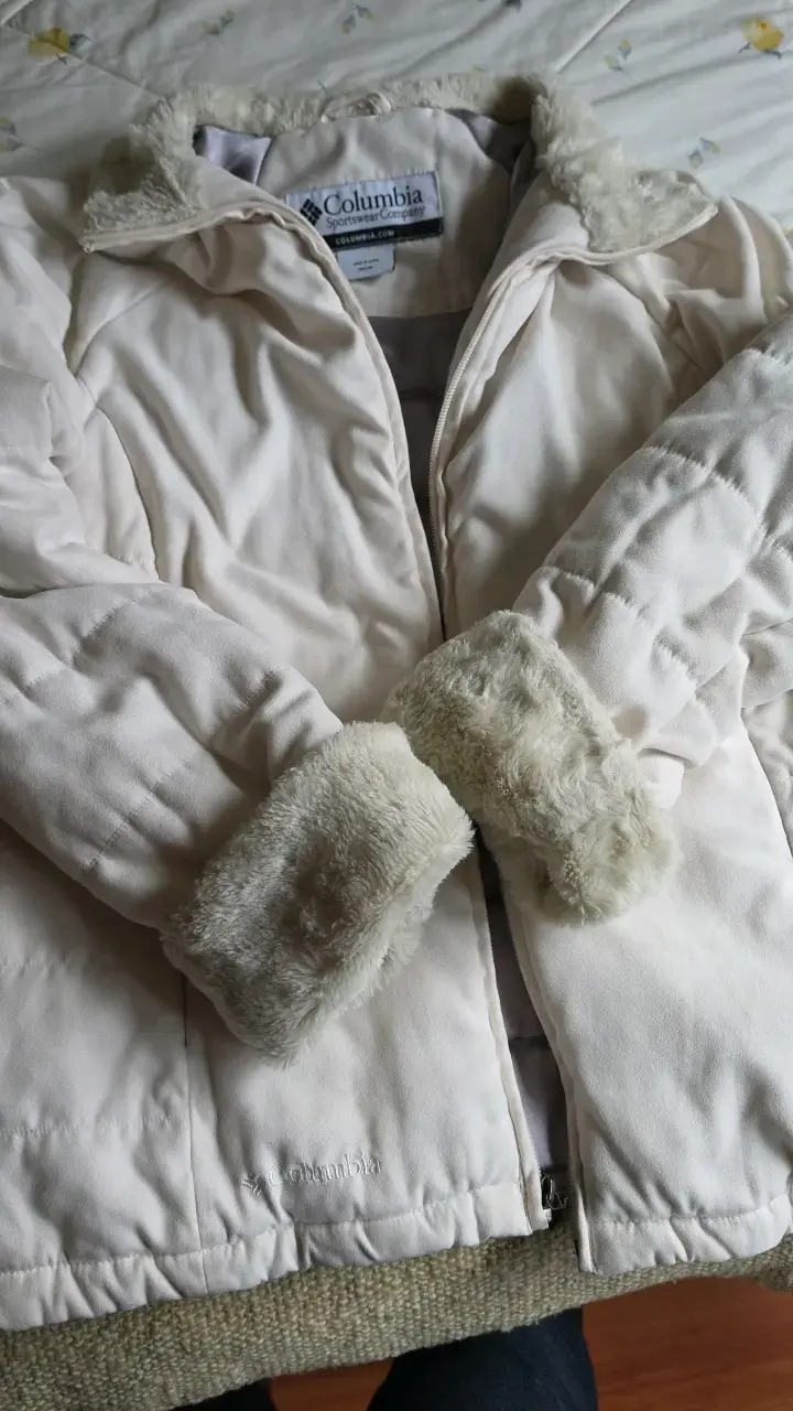 Chaqueta Columbia blanca con forro polar - 3