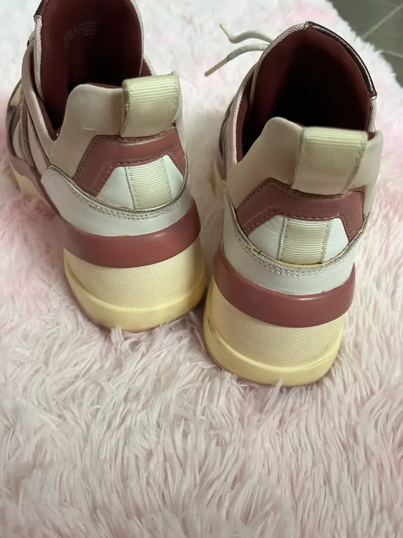 Zapatillas Michael Kors rosadas y burdeo - 6