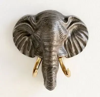 Perchero de pared con diseño de elefante - 2