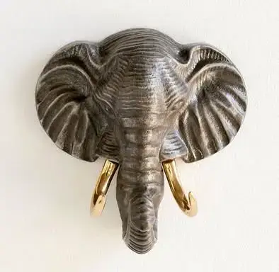 Perchero de pared con diseño de elefante - miniatura 2