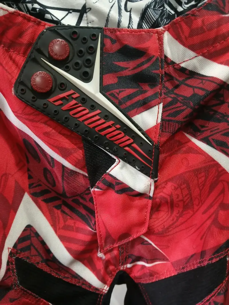 Pantalones de motocross Evolution rojos y negros - 1