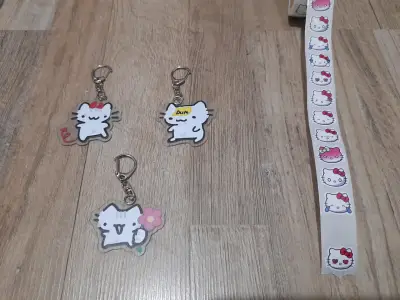 llaveros acrílicos con diseño de gatitos frutas - miniatura 2