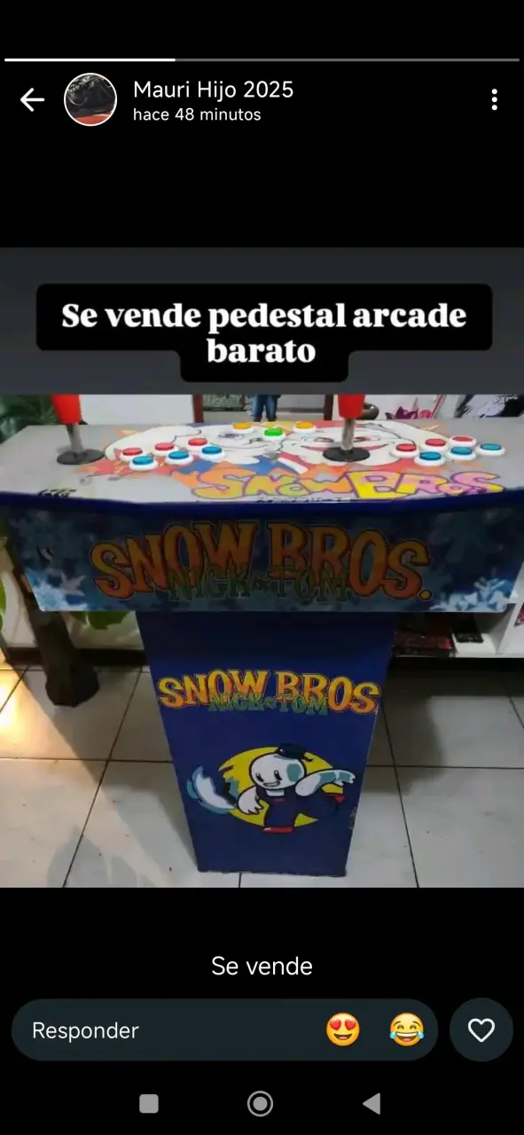 Máquina Arcade Snow Bros en Buen Estado