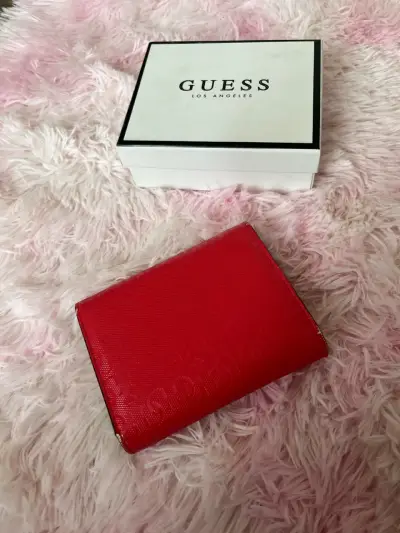 Billetera roja Guess con caja original - miniatura 6